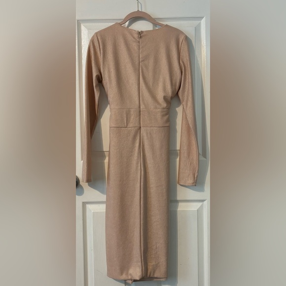 Rachel Rachel Roy Faux Wrap Medium Rose Gold Dress - Picture 2 of 3